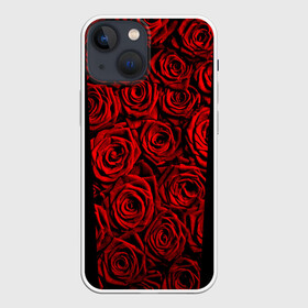 Чехол для iPhone 13 mini с принтом RED ROSES   КРАСНЫЕ РОЗЫ в Новосибирске,  |  | букет | красный | лепестки | модные | полосы | природа | растения | розочки | розы | сад | тренды | цвет | цветы | черный