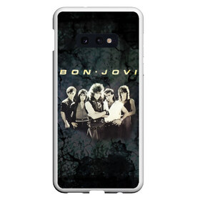 Чехол для Samsung S10E с принтом Группа Bon Jovi в Новосибирске, Силикон | Область печати: задняя сторона чехла, без боковых панелей | bon jovi | бон | бон джови | глэм | группа | джови | джон | рок | хард