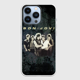 Чехол для iPhone 13 Pro с принтом Группа Bon Jovi в Новосибирске,  |  | Тематика изображения на принте: bon jovi | бон | бон джови | глэм | группа | джови | джон | рок | хард