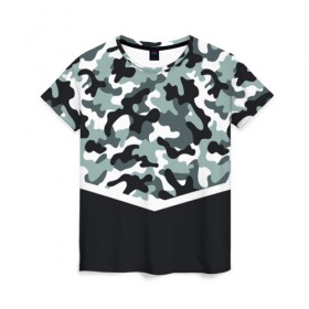Женская футболка 3D с принтом Army style в Новосибирске, 100% полиэфир ( синтетическое хлопкоподобное полотно) | прямой крой, круглый вырез горловины, длина до линии бедер | army style | армия | военный | камуфляж | милитари | тренд