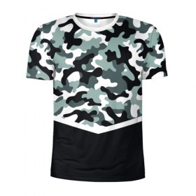 Мужская футболка 3D спортивная с принтом Army style в Новосибирске, 100% полиэстер с улучшенными характеристиками | приталенный силуэт, круглая горловина, широкие плечи, сужается к линии бедра | army style | армия | военный | камуфляж | милитари | тренд