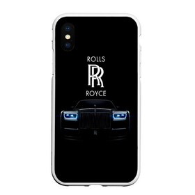 Чехол для iPhone XS Max матовый с принтом Rolls Royce phantom в Новосибирске, Силикон | Область печати: задняя сторона чехла, без боковых панелей | Тематика изображения на принте: luxury | phantom | rich | rolls royce | rr | авто | автомобили | бренд | известные | логотип | машина | надписи | огни | ролс ройс | роскошь | тень | фары | черный