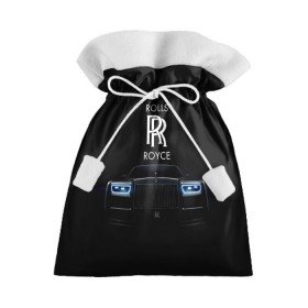 Подарочный 3D мешок с принтом Rolls Royce phantom в Новосибирске, 100% полиэстер | Размер: 29*39 см | Тематика изображения на принте: luxury | phantom | rich | rolls royce | rr | авто | автомобили | бренд | известные | логотип | машина | надписи | огни | ролс ройс | роскошь | тень | фары | черный