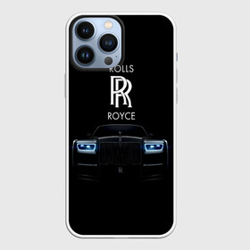 Чехол для iPhone 13 Pro Max с принтом Rolls Royce phantom в Новосибирске,  |  | luxury | phantom | rich | rolls royce | rr | авто | автомобили | бренд | известные | логотип | машина | надписи | огни | ролс ройс | роскошь | тень | фары | черный