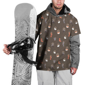 Накидка на куртку 3D с принтом Дупло в Новосибирске, 100% полиэстер |  | Тематика изображения на принте: бобер | бобр | волк | делка | делочка | енот | зайка | заяц | лиса | скунс