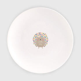 Тарелка с принтом Ёжик в Новосибирске, фарфор | диаметр - 210 мм
диаметр для нанесения принта - 120 мм | ежик | кот | котэ | кофе | машина | пончик