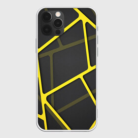 Чехол для iPhone 12 Pro Max с принтом Желтая сетка в Новосибирске, Силикон |  | yellow | абстракция | желтый | линия.line | сетка