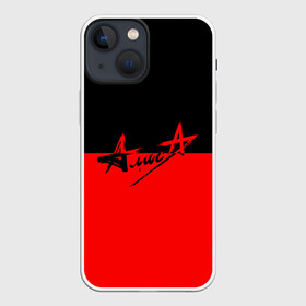 Чехол для iPhone 13 mini с принтом Флаг группа Алиса в Новосибирске,  |  | Тематика изображения на принте: алиса | группа | красный | рок | черный