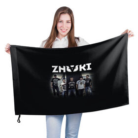 Флаг 3D с принтом ZNAKI в Новосибирске, 100% полиэстер | плотность ткани — 95 г/м2, размер — 67 х 109 см. Принт наносится с одной стороны | бутусов | знак | знаки | рок | телефонистки | фея | юзленко