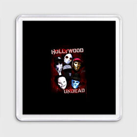 Магнит 55*55 с принтом Группа Hollywood Undead в Новосибирске, Пластик | Размер: 65*65 мм; Размер печати: 55*55 мм | Тематика изображения на принте: charlie scene | danny | funny man | hollywood | j dog | johnny 3 tears | undead | альтернативный | андед | голивуд | голливудская | группа | кранккор | метал | нежить | ню | реп | рок | рэп | рэпкор