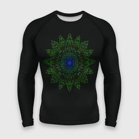 Мужской рашгард 3D с принтом Ornamental в Новосибирске,  |  | geometric | linework | mandala | ornament | геометрия | лайнворк | орнамент