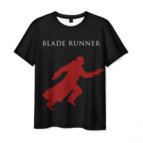 Мужская футболка 3D с принтом Blade Runner в Новосибирске, 100% полиэфир | прямой крой, круглый вырез горловины, длина до линии бедер | 2049 | blade runner | bladerunner