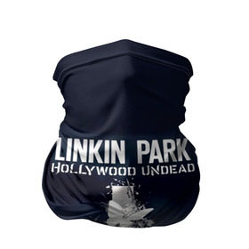 Бандана-труба 3D с принтом Linkin Park и Hollywood Undead в Новосибирске, 100% полиэстер, ткань с особыми свойствами — Activecool | плотность 150‒180 г/м2; хорошо тянется, но сохраняет форму | 