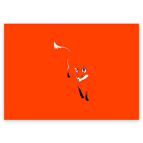 Поздравительная открытка с принтом Лисица в Новосибирске, 100% бумага | плотность бумаги 280 г/м2, матовая, на обратной стороне линовка и место для марки
 | зверь | лис | лиса | лисица | лисонька | рыжая | хищник