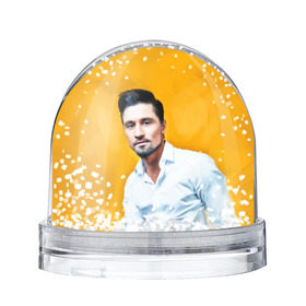 Снежный шар с принтом Билан в Новосибирске, Пластик | Изображение внутри шара печатается на глянцевой фотобумаге с двух сторон | дима билан | певец | поп музыка