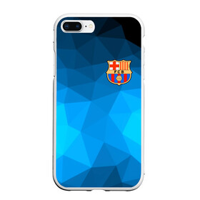 Чехол для iPhone 7Plus/8 Plus матовый с принтом FC Barcelona polygon 2018 в Новосибирске, Силикон | Область печати: задняя сторона чехла, без боковых панелей | fc barcelona | мяч | спорт | футбол | чеппионат 