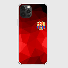 Чехол для iPhone 12 Pro Max с принтом FC Barcelona red polygon 2018 в Новосибирске, Силикон |  | fc barcelona | мяч | спорт | футбол | чеппионат