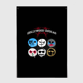 Постер с принтом Hollywood Undead маски в Новосибирске, 100% бумага
 | бумага, плотность 150 мг. Матовая, но за счет высокого коэффициента гладкости имеет небольшой блеск и дает на свету блики, но в отличии от глянцевой бумаги не покрыта лаком | charlie scene | danny | funny man | hollywood | j dog | johnny 3 tears | undead | альтернативный | андед | голивуд | голливудская | группа | кранккор | метал | нежить | ню | реп | рок | рэп | рэпкор