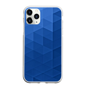 Чехол для iPhone 11 Pro Max матовый с принтом trianse blue в Новосибирске, Силикон |  | abstraction | абстракция | геометрия | грани | полигоны | сочетания | треугольники