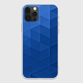 Чехол для iPhone 12 Pro Max с принтом trianse blue в Новосибирске, Силикон |  | abstraction | абстракция | геометрия | грани | полигоны | сочетания | треугольники