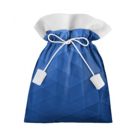 Подарочный 3D мешок с принтом trianse blue в Новосибирске, 100% полиэстер | Размер: 29*39 см | abstraction | абстракция | геометрия | грани | полигоны | сочетания | треугольники