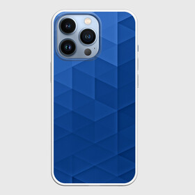 Чехол для iPhone 13 Pro с принтом trianse blue в Новосибирске,  |  | abstraction | абстракция | геометрия | грани | полигоны | сочетания | треугольники