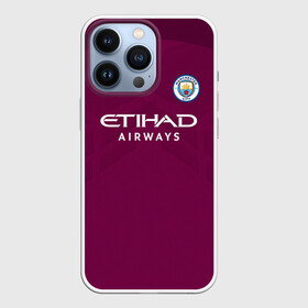 Чехол для iPhone 13 Pro с принтом Манчестер Сити Форма Away 2018 в Новосибирске,  |  | citi | city | cyty | manchester | siti | sity | англия | болельщик | горожане | гостевая | манчестер | сити | фанат | футбольная форма