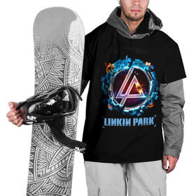 Накидка на куртку 3D с принтом Двигатель Linkin Park в Новосибирске, 100% полиэстер |  | bennington | chester | linkin park | альтернативный метал | альтернативный рок | беннингтон | группа | линкин парк | музыкант | ню метал | певец | рок | рэп | рэп рок | честер | электроник рок