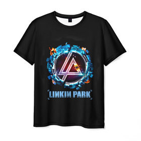 Мужская футболка 3D с принтом Двигатель Linkin Park в Новосибирске, 100% полиэфир | прямой крой, круглый вырез горловины, длина до линии бедер | bennington | chester | linkin park | альтернативный метал | альтернативный рок | беннингтон | группа | линкин парк | музыкант | ню метал | певец | рок | рэп | рэп рок | честер | электроник рок