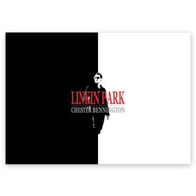 Поздравительная открытка с принтом Chester Bennington Linkin Park в Новосибирске, 100% бумага | плотность бумаги 280 г/м2, матовая, на обратной стороне линовка и место для марки
 | bennington | chester | linkin park | альтернативный метал | альтернативный рок | беннингтон | группа | линкин парк | музыкант | ню метал | певец | рок | рэп | рэп рок | честер | электроник рок