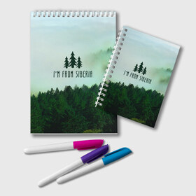 Блокнот с принтом Сибирь в Новосибирске, 100% бумага | 48 листов, плотность листов — 60 г/м2, плотность картонной обложки — 250 г/м2. Листы скреплены удобной пружинной спиралью. Цвет линий — светло-серый
 | adventure | forest | greens | hiking | patriotism | pine | russia | siberia | spruce | taiga | travel | trees | trekking | деревья | ель | зелень | лес | патриотизм | приключения | путешествие | россия | сибирь | сосны | тайга | туризм