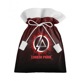 Подарочный 3D мешок с принтом Красно-черный Linkin Park в Новосибирске, 100% полиэстер | Размер: 29*39 см | 