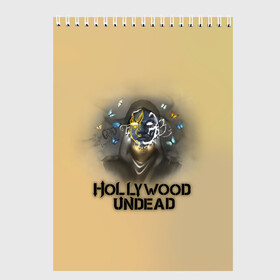 Скетчбук с принтом Hollywood Undead в Новосибирске, 100% бумага
 | 48 листов, плотность листов — 100 г/м2, плотность картонной обложки — 250 г/м2. Листы скреплены сверху удобной пружинной спиралью | charlie scene | danny | funny man | hollywood | j dog | johnny 3 tears | undead | альтернативный | андед | голивуд | голливудская | группа | кранккор | метал | нежить | ню | реп | рок | рэп | рэпкор