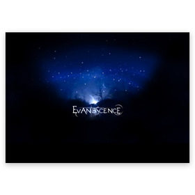 Поздравительная открытка с принтом Evanescence звездное небо в Новосибирске, 100% бумага | плотность бумаги 280 г/м2, матовая, на обратной стороне линовка и место для марки
 | evanescence | альтернативный | готик | группа | джен маджура | исчезновение | метал | ню | рок | синий | тим маккорд | трой маклоухорн | уилл хант | хард | эванесенс | эми ли