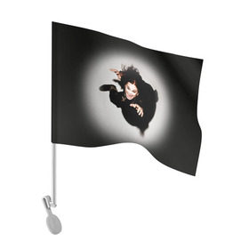 Флаг для автомобиля с принтом Оззи Осборн в Новосибирске, 100% полиэстер | Размер: 30*21 см | black sabbath | ozzy osbourne | оззи осборн