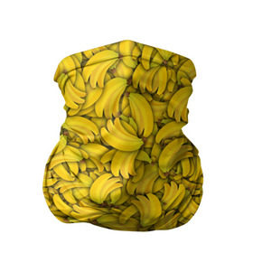 Бандана-труба 3D с принтом Бананы в Новосибирске, 100% полиэстер, ткань с особыми свойствами — Activecool | плотность 150‒180 г/м2; хорошо тянется, но сохраняет форму | Тематика изображения на принте: banana | vegan | банан | веган | желтый | паттерн | текстура | фрукт