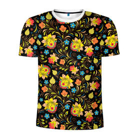 Мужская футболка 3D спортивная с принтом Модник(ца) унисекс в Новосибирске, 100% полиэстер с улучшенными характеристиками | приталенный силуэт, круглая горловина, широкие плечи, сужается к линии бедра | лепестки | мода | модник | модные | паттерн | узоры | цветные | цветы | яркие