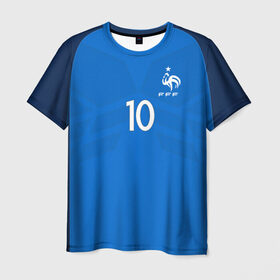 Мужская футболка 3D с принтом Benzema 17-18 в Новосибирске, 100% полиэфир | прямой крой, круглый вырез горловины, длина до линии бедер | benzema | confederation | cup | euro | france | karim | world | бензема | европы | карим | конфедераций | кубок | мира | франция | чемпионат