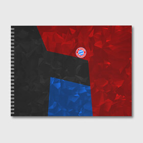 Альбом для рисования с принтом FC Bayern 2018 Abstract colors в Новосибирске, 100% бумага
 | матовая бумага, плотность 200 мг. | bayern | fc | абстракция | бавария | геометрия | спорт | футбольный клуб