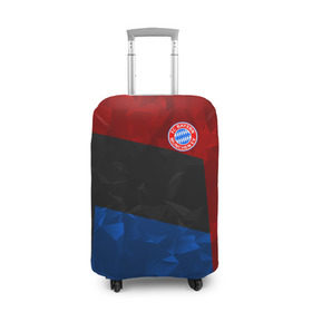 Чехол для чемодана 3D с принтом FC Bayern 2018 Abstract colors в Новосибирске, 86% полиэфир, 14% спандекс | двустороннее нанесение принта, прорези для ручек и колес | bayern | fc | абстракция | бавария | геометрия | спорт | футбольный клуб