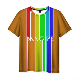 Мужская футболка 3D с принтом Imagine Dragons краска в Новосибирске, 100% полиэфир | прямой крой, круглый вырез горловины, длина до линии бедер | Тематика изображения на принте: альтернативный | американская | группа | драгонс | имеджин | инди | индирок | поп | рок | электроник