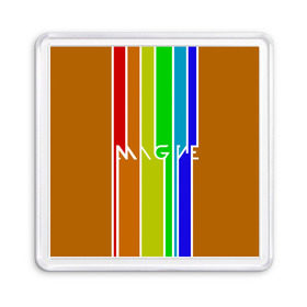 Магнит 55*55 с принтом Imagine Dragons краска в Новосибирске, Пластик | Размер: 65*65 мм; Размер печати: 55*55 мм | альтернативный | американская | группа | драгонс | имеджин | инди | индирок | поп | рок | электроник