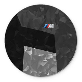 Коврик круглый с принтом BMW 2018 Black Design в Новосибирске, резина и полиэстер | круглая форма, изображение наносится на всю лицевую часть | bmw | автомобиль | автомобильные | бмв | машины