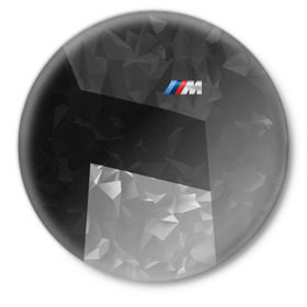 Значок с принтом BMW 2018 Black Design в Новосибирске,  металл | круглая форма, металлическая застежка в виде булавки | bmw | автомобиль | автомобильные | бмв | машины