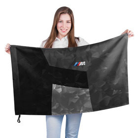 Флаг 3D с принтом BMW 2018 Black Design в Новосибирске, 100% полиэстер | плотность ткани — 95 г/м2, размер — 67 х 109 см. Принт наносится с одной стороны | bmw | автомобиль | автомобильные | бмв | машины