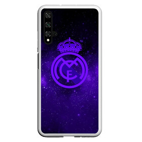 Чехол для Honor 20 с принтом FC Real Madrid(SPACE STYLE) в Новосибирске, Силикон | Область печати: задняя сторона чехла, без боковых панелей | real madrid | футбол | футбольный клуб | чемпионат