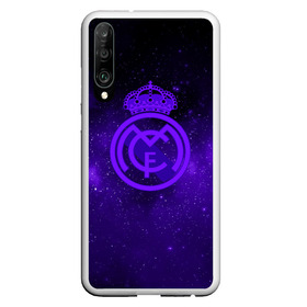 Чехол для Honor P30 с принтом FC Real Madrid(SPACE STYLE) в Новосибирске, Силикон | Область печати: задняя сторона чехла, без боковых панелей | real madrid | футбол | футбольный клуб | чемпионат