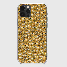 Чехол для iPhone 12 Pro Max с принтом Собачки Doge в Новосибирске, Силикон |  | doge | meme | доги | желтый | мем | паттерн | пёс | собака | текстура