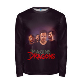 Мужской лонгслив 3D с принтом Группа Imagine Dragons в Новосибирске, 100% полиэстер | длинные рукава, круглый вырез горловины, полуприлегающий силуэт | альтернативный | американская | группа | драгонс | имеджин | инди | индирок | поп | рок | электроник