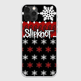 Чехол для iPhone 12 Pro Max с принтом Праздничный Slipknot в Новосибирске, Силикон |  | slipknot | альтернативный метал | андерс | грув метал | колсефни | кори | красный | метал | музыка | новогодний | новый год | ню метал | рождество | рок | слипкнот | снежинки | тейлор